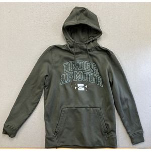 Under Armour Storm Green Camo Loose Fit Hoodie Mens Size M Forest Green